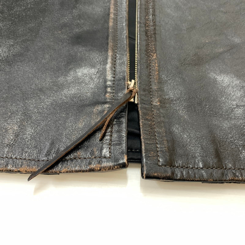 【現状渡し品】【メンズ】 BUCO ブコ HORSEHIDE LEATHER JACKET J100 ホースハイド レザージャケット アウター 茶芯 145-260316-ko-18-fuzh サイズ：36 カラー：ブラック 万代Net店