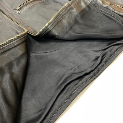 【現状渡し品】【メンズ】 BUCO ブコ HORSEHIDE LEATHER JACKET J100 ホースハイド レザージャケット アウター 茶芯 145-260316-ko-18-fuzh サイズ：36 カラー：ブラック 万代Net店