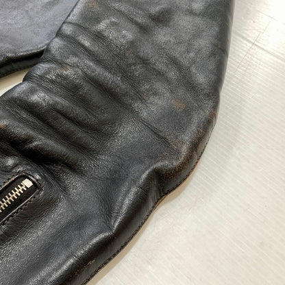 【現状渡し品】【メンズ】 BUCO ブコ HORSEHIDE LEATHER JACKET J100 ホースハイド レザージャケット アウター 茶芯 145-260316-ko-18-fuzh サイズ：36 カラー：ブラック 万代Net店