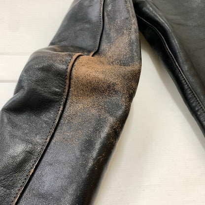 【現状渡し品】【メンズ】 BUCO ブコ HORSEHIDE LEATHER JACKET J100 ホースハイド レザージャケット アウター 茶芯 145-260316-ko-18-fuzh サイズ：36 カラー：ブラック 万代Net店