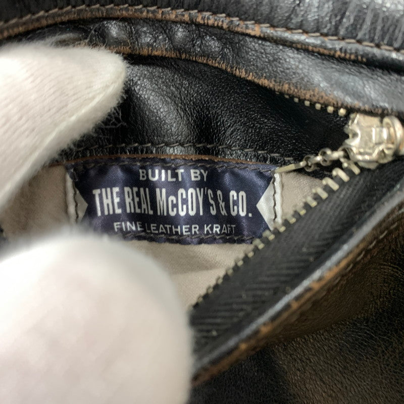 【現状渡し品】【メンズ】 BUCO ブコ HORSEHIDE LEATHER JACKET J100 ホースハイド レザージャケット アウター 茶芯 145-260316-ko-18-fuzh サイズ：36 カラー：ブラック 万代Net店
