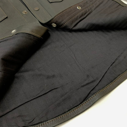 【中古品】【メンズ】 DEERSKIN LEATHER JACKET ディア スキン レザージャケット アウター 鹿革 145-260316-ko-20-fuzh サイズ：38 カラー：ブラック 万代Net店