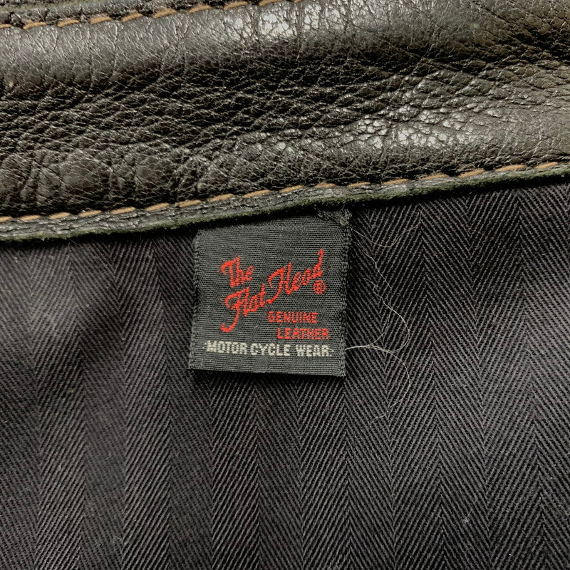 【中古品】【メンズ】 DEERSKIN LEATHER JACKET ディア スキン レザージャケット アウター 鹿革 145-260316-ko-20-fuzh サイズ：38 カラー：ブラック 万代Net店