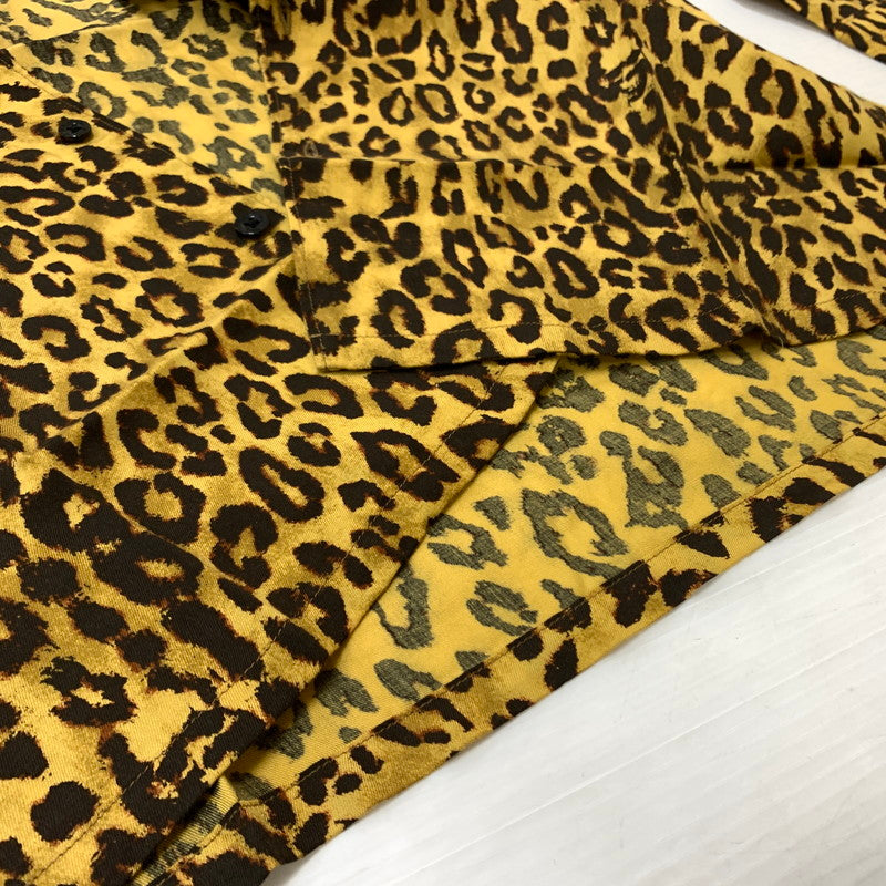 【中古品】【メンズ】 SKULL LEOPRD L/S SHIRT 02181AH01 スカル レオパード ロングスリーブシャツ トップス 長袖シャツ 140-260316-ko-10-fuzh サイズ：S カラー：総柄 万代Net店