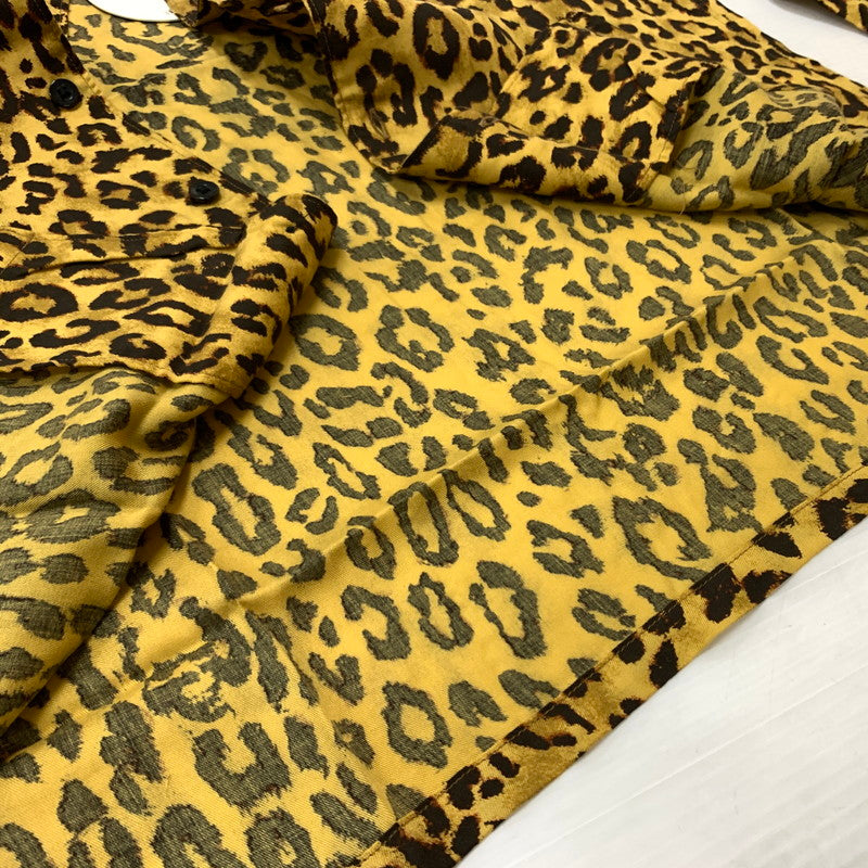 【中古品】【メンズ】 SKULL LEOPRD L/S SHIRT 02181AH01 スカル レオパード ロングスリーブシャツ トップス 長袖シャツ 140-260316-ko-10-fuzh サイズ：S カラー：総柄 万代Net店