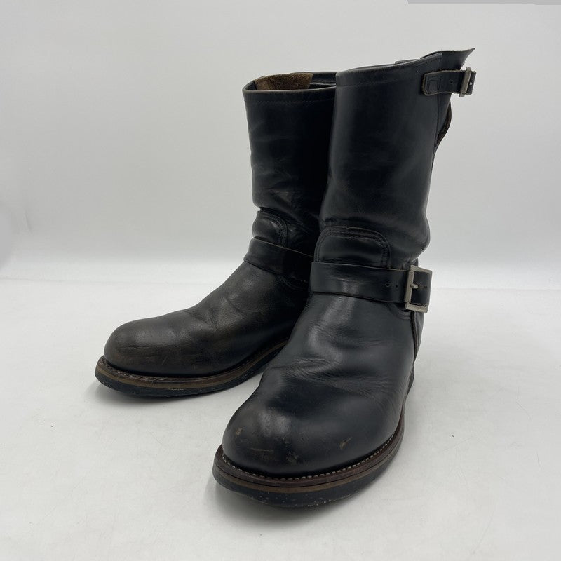 【現状渡し品】【メンズ】 RED WING レッドウィング ENGINEER BOOTS ANSI Z41 PT91 エンジニアブーツ 靴 シューズ 164-260316-yo-06-tei サイズ：表記消え カラー：ブラック 万代Net店
