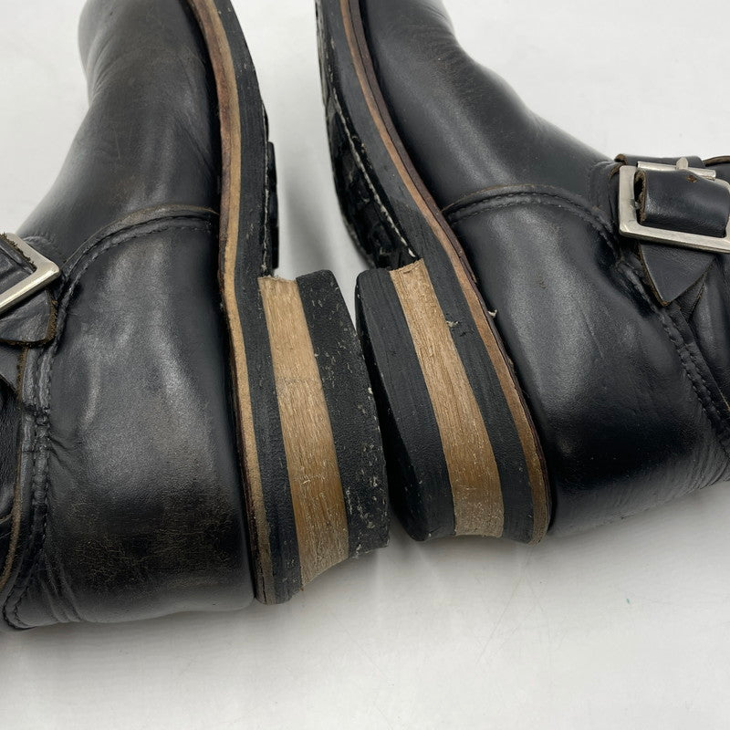 【現状渡し品】【メンズ】 RED WING レッドウィング ENGINEER BOOTS ANSI Z41 PT91 エンジニアブーツ 靴 シューズ 164-260316-yo-06-tei サイズ：表記消え カラー：ブラック 万代Net店