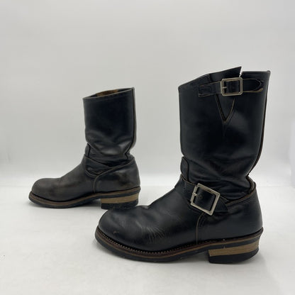 【現状渡し品】【メンズ】 RED WING レッドウィング ENGINEER BOOTS ANSI Z41 PT91 エンジニアブーツ 靴 シューズ 164-260316-yo-06-tei サイズ：表記消え カラー：ブラック 万代Net店