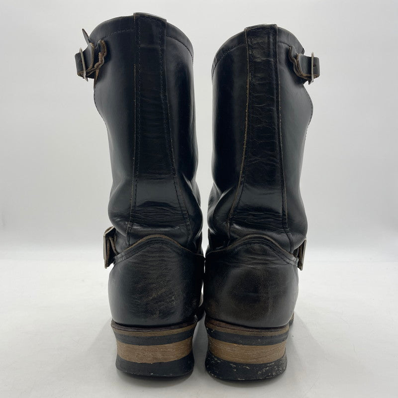 【現状渡し品】【メンズ】 RED WING レッドウィング ENGINEER BOOTS ANSI Z41 PT91 エンジニアブーツ 靴 シューズ 164-260316-yo-06-tei サイズ：表記消え カラー：ブラック 万代Net店