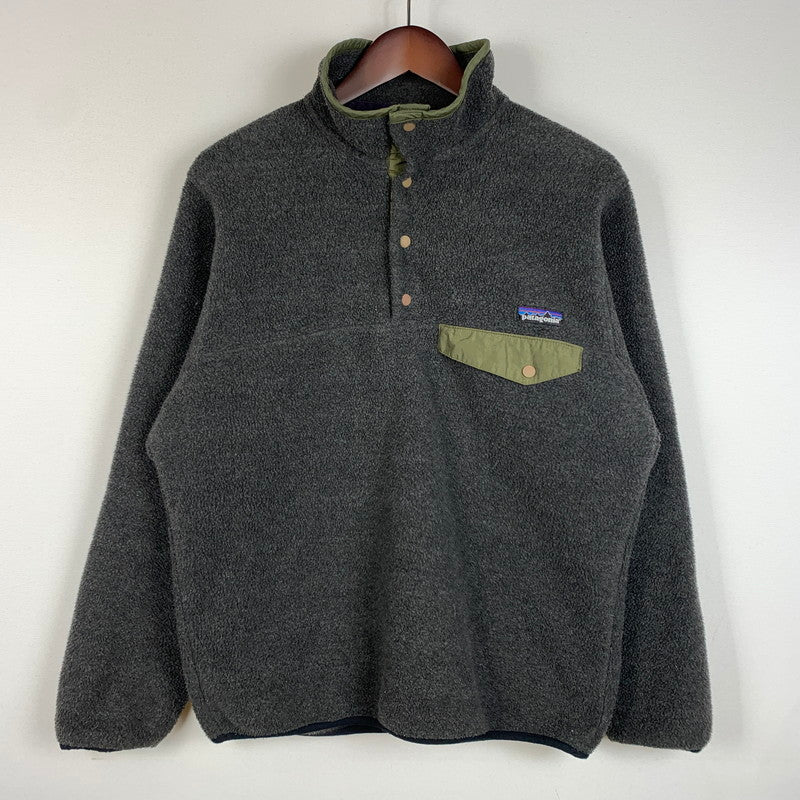 【中古品】【メンズ】 patagonia パタゴニア SYNCHILLA SNAP-T 25450 シンチラ スナップ T アウター フリースジャケット ハーフボタン プルオーバー 144-260316-ko-02-tei サイズ：S カラー：グレー 万代Net店