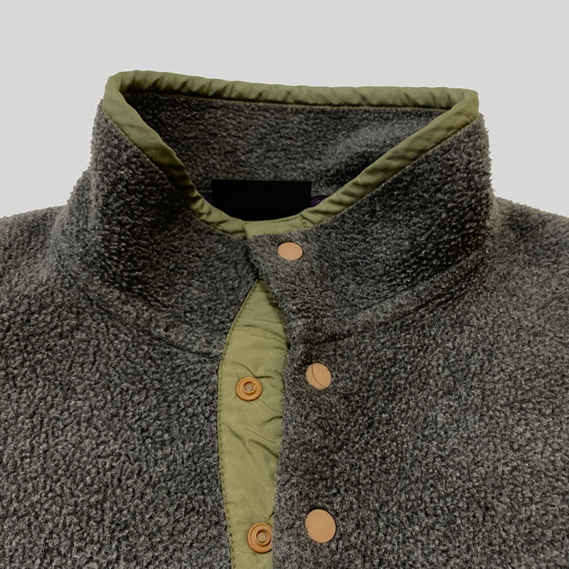 【中古品】【メンズ】 patagonia パタゴニア SYNCHILLA SNAP-T 25450 シンチラ スナップ T アウター フリースジャケット ハーフボタン プルオーバー 144-260316-ko-02-tei サイズ：S カラー：グレー 万代Net店