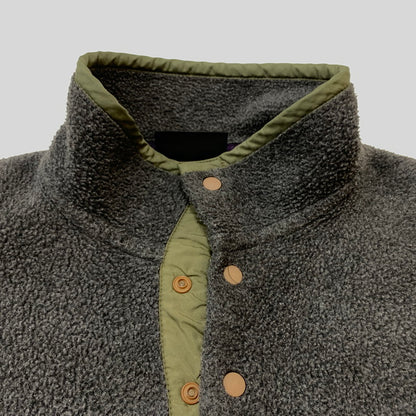 【中古品】【メンズ】 patagonia パタゴニア SYNCHILLA SNAP-T 25450 シンチラ スナップ T アウター フリースジャケット ハーフボタン プルオーバー 144-260316-ko-02-tei サイズ：S カラー：グレー 万代Net店