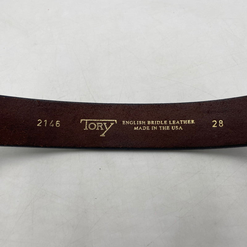 【現状渡し品】【メンズ】 TORY LEATHER トリー レザー STRAP BELT 2146 ストラップベルト 服飾雑貨 USA製 203-260406-ks-07-tei カラー：ブラウン 万代Net店