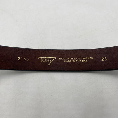 【現状渡し品】【メンズ】 TORY LEATHER トリー レザー STRAP BELT 2146 ストラップベルト 服飾雑貨 USA製 203-260406-ks-07-tei カラー：ブラウン 万代Net店