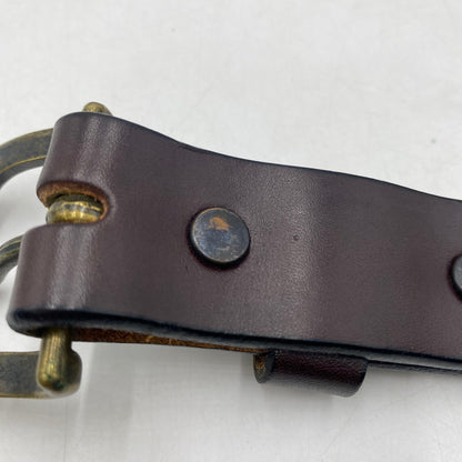 【現状渡し品】【メンズ】 TORY LEATHER トリー レザー STRAP BELT 2146 ストラップベルト 服飾雑貨 USA製 203-260406-ks-07-tei カラー：ブラウン 万代Net店