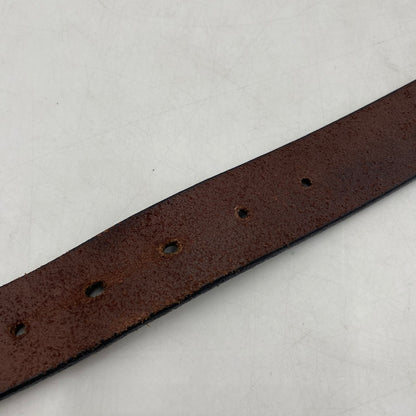 【現状渡し品】【メンズ】 TORY LEATHER トリー レザー STRAP BELT 2146 ストラップベルト 服飾雑貨 USA製 203-260406-ks-07-tei カラー：ブラウン 万代Net店