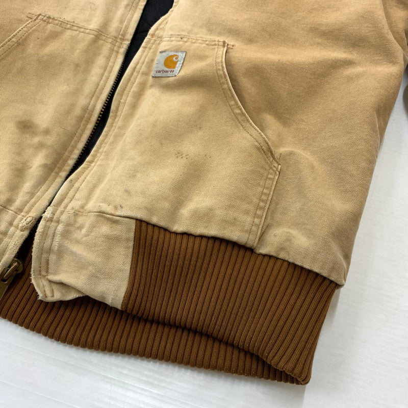 【現状渡し品】【メンズ】 Carhartt カーハート ACTIVE JACKET J140BRN アクティブ ジャケット アウター ワークジャケット 145-260316-ko-09-tei サイズ：M カラー：ベージュ 万代Net店