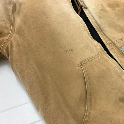 【現状渡し品】【メンズ】 Carhartt カーハート ACTIVE JACKET J140BRN アクティブ ジャケット アウター ワークジャケット 145-260316-ko-09-tei サイズ：M カラー：ベージュ 万代Net店