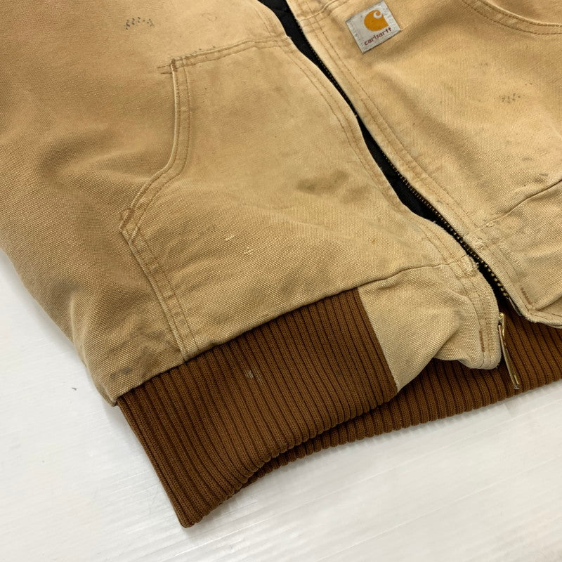 【現状渡し品】【メンズ】 Carhartt カーハート ACTIVE JACKET J140BRN アクティブ ジャケット アウター ワークジャケット 145-260316-ko-09-tei サイズ：M カラー：ベージュ 万代Net店