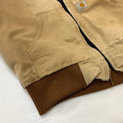 【現状渡し品】【メンズ】 Carhartt カーハート ACTIVE JACKET J140BRN アクティブ ジャケット アウター ワークジャケット 145-260316-ko-09-tei サイズ：M カラー：ベージュ 万代Net店