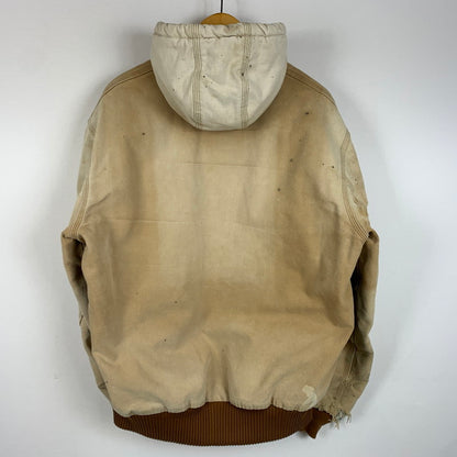 【現状渡し品】【メンズ】 Carhartt カーハート ACTIVE JACKET J140BRN アクティブ ジャケット アウター ワークジャケット 145-260316-ko-09-tei サイズ：M カラー：ベージュ 万代Net店
