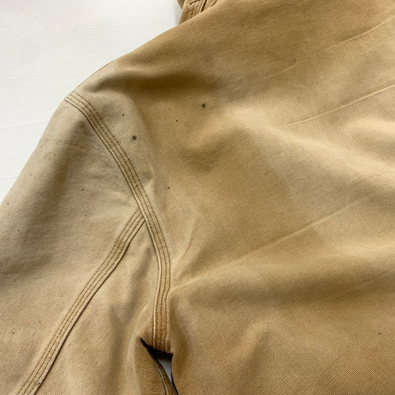 【現状渡し品】【メンズ】 Carhartt カーハート ACTIVE JACKET J140BRN アクティブ ジャケット アウター ワークジャケット 145-260316-ko-09-tei サイズ：M カラー：ベージュ 万代Net店