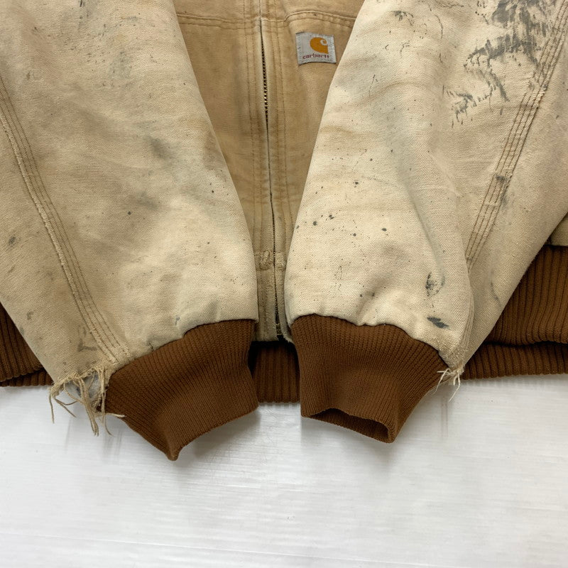 【現状渡し品】【メンズ】 Carhartt カーハート ACTIVE JACKET J140BRN アクティブ ジャケット アウター ワークジャケット 145-260316-ko-09-tei サイズ：M カラー：ベージュ 万代Net店