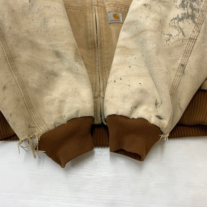 【現状渡し品】【メンズ】 Carhartt カーハート ACTIVE JACKET J140BRN アクティブ ジャケット アウター ワークジャケット 145-260316-ko-09-tei サイズ：M カラー：ベージュ 万代Net店