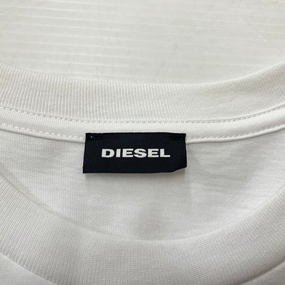 【中古品】【メンズ】 DIESEL ディーゼル T-JUST DIVISION MAGLIETTA 00SH0I-0CATJ Tジャスト ディビジョン マリエッタ Tシャツ 半袖 トップス 141-260623-yo-01-tei サイズ：L カラー：ホワイト 万代Net店