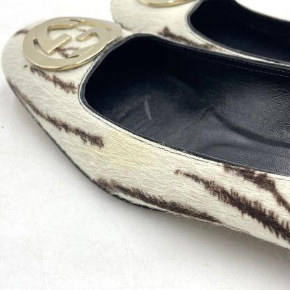 【中古品】【レディース】 GUCCI グッチ HALACO PUMPS 131559 ハラコ パンプス 靴 シューズ 167-260316-yo-10-tei サイズ：36 カラー：柄 万代Net店