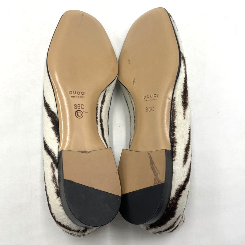 【中古品】【レディース】 GUCCI グッチ HALACO PUMPS 131559 ハラコ パンプス 靴 シューズ 167-260316-yo-10-tei サイズ：36 カラー：柄 万代Net店