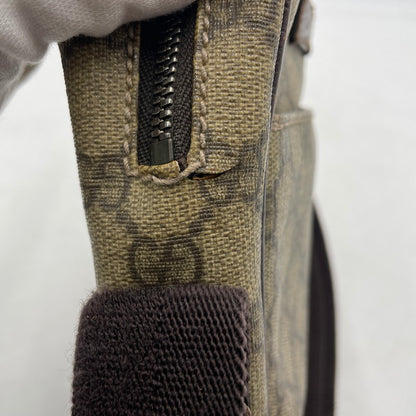 【現状渡し品】【メンズ/レディース】 GUCCI グッチ GGスプリーム ショルダー バッグ 122754 カバン 180-260316-yo-11-tei カラー：ブラウン 万代Net店