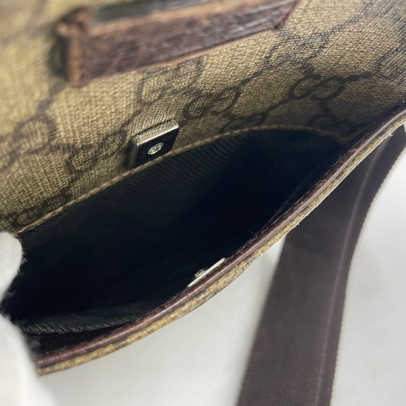 【現状渡し品】【メンズ/レディース】 GUCCI グッチ GGスプリーム ショルダー バッグ 122754 カバン 180-260316-yo-11-tei カラー：ブラウン 万代Net店