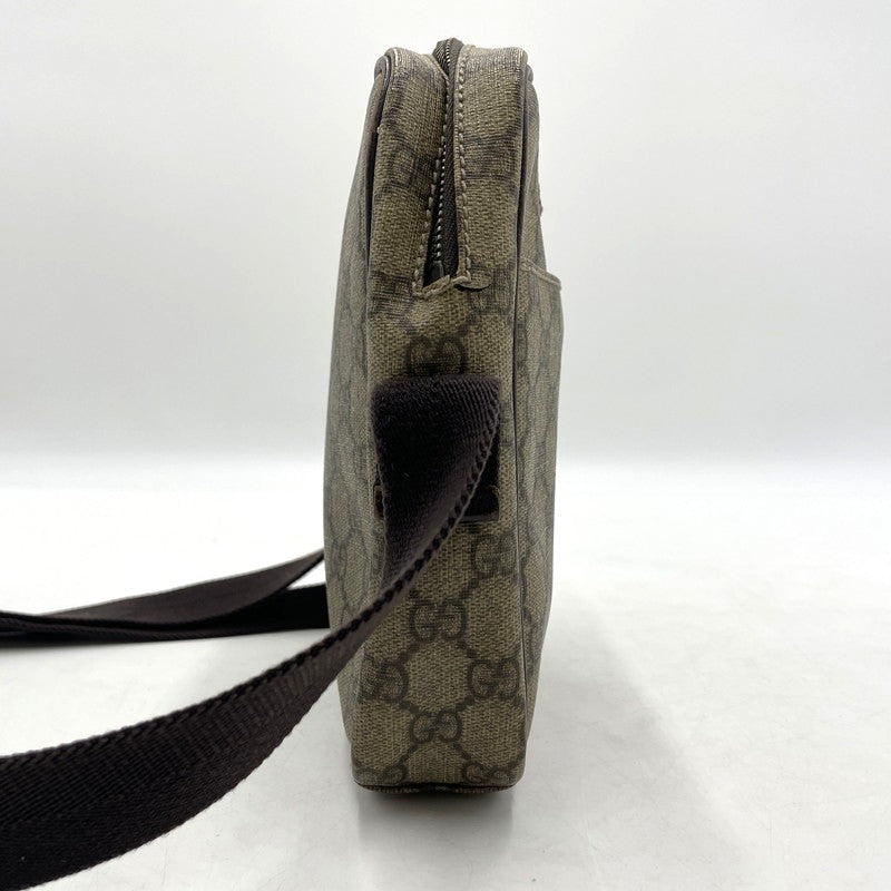 【現状渡し品】【メンズ/レディース】 GUCCI グッチ GGスプリーム ショルダー バッグ 122754 カバン 180-260316-yo-11-tei カラー：ブラウン 万代Net店