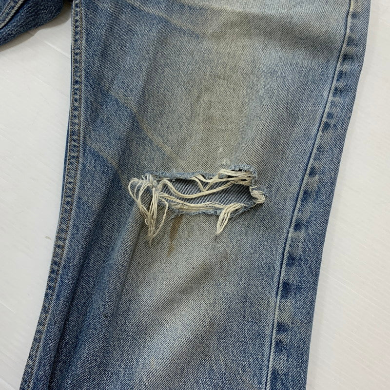 【現状渡し品】【メンズ】 Levi's リーバイス 505 DENIM PANTS デニムパンツ ボトムス ジーンズ ボタン裏 刻印977 156-260321-ko-14-tei サイズ：34 カラー：インディゴ 万代Net店