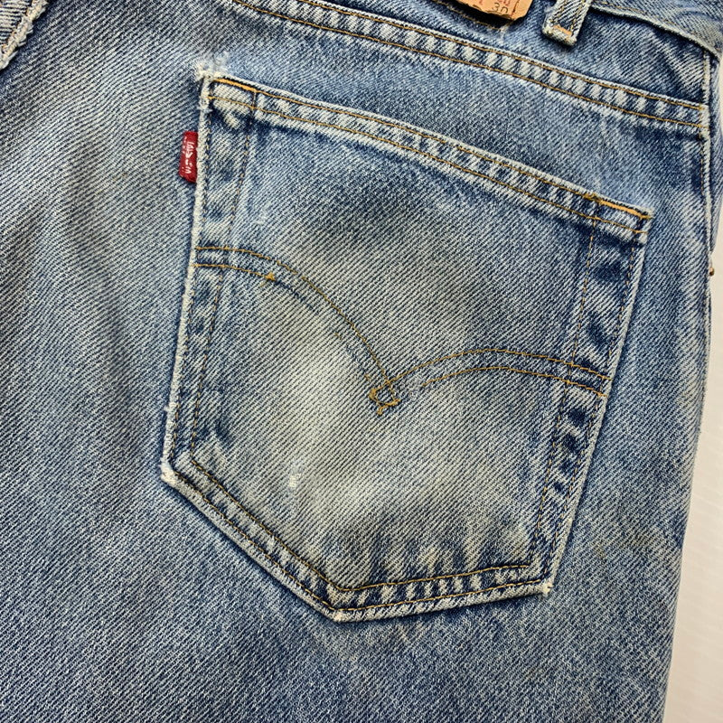 【現状渡し品】【メンズ】 Levi's リーバイス 505 DENIM PANTS デニムパンツ ボトムス ジーンズ ボタン裏 刻印977 156-260321-ko-14-tei サイズ：34 カラー：インディゴ 万代Net店