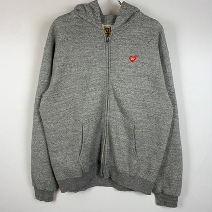 【中古品】【メンズ】 HUMANMADE ヒューマンメイド SWEAT ZIP UP HOODIE スウェット ジップ アップ フーディ トップス フルジップパーカー 142-260316-ko-16-tei サイズ：L カラー：グレー 万代Net店