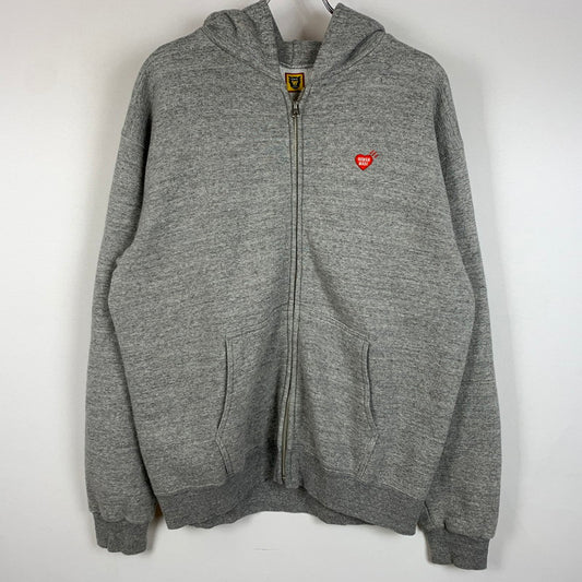 【中古品】【メンズ】 HUMANMADE ヒューマンメイド SWEAT ZIP UP HOODIE スウェット ジップ アップ フーディ トップス フルジップパーカー 142-260316-ko-16-tei サイズ：L カラー：グレー 万代Net店