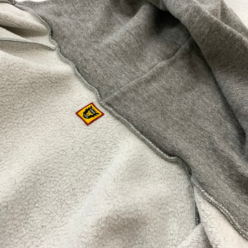 【中古品】【メンズ】 HUMANMADE ヒューマンメイド SWEAT ZIP UP HOODIE スウェット ジップ アップ フーディ トップス フルジップパーカー 142-260316-ko-16-tei サイズ：L カラー：グレー 万代Net店