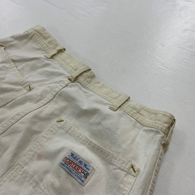 【現状渡し品】【メンズ】 Carter's カーターズ PAINTER PANTS MADE IN USA ペインターパンツ ボトムス USA製 42TALON 列車タグ 156-260321-ko-07-tei サイズ：34 カラー：ホワイト 万代Net店