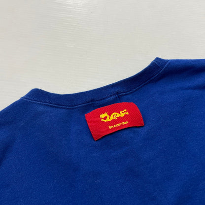 【中古品】【メンズ】 CREAM SODA クリームソーダ TEMMYE PRINT SWEAT SHIRT ティミー プリント スウェットシャツ 長袖 トップス トレーナー 145-260317-yo-04-tei サイズ：M カラー：ブルー 万代Net店