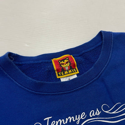【中古品】【メンズ】 CREAM SODA クリームソーダ TEMMYE PRINT SWEAT SHIRT ティミー プリント スウェットシャツ 長袖 トップス トレーナー 145-260317-yo-04-tei サイズ：M カラー：ブルー 万代Net店