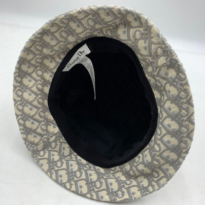 【中古品】【レディース】 Christian Dior クリスチャンディオール 11DOB923I132 オブリーク バケットハット 帽子 コットン ボブハット 183-260404-ko-01-tei サイズ：59 カラー：グレー系 万代Net店