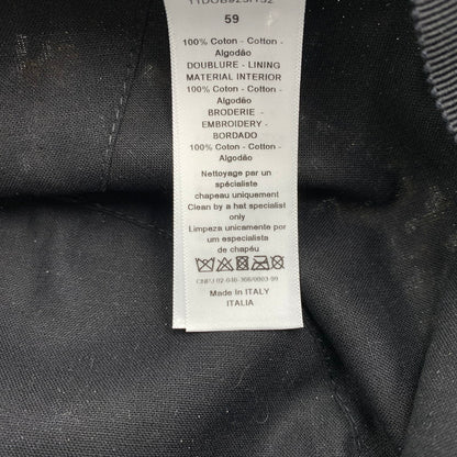 【中古品】【レディース】 Christian Dior クリスチャンディオール 11DOB923I132 オブリーク バケットハット 帽子 コットン ボブハット 183-260404-ko-01-tei サイズ：59 カラー：グレー系 万代Net店