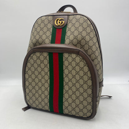 【中古品】【メンズ】 GUCCI グッチ 547967 オフィディア GG ミディアム バックパック カバン リュック 180-260316-ks-17-tei カラー：ベージュ/ダークブラウン 万代Net店
