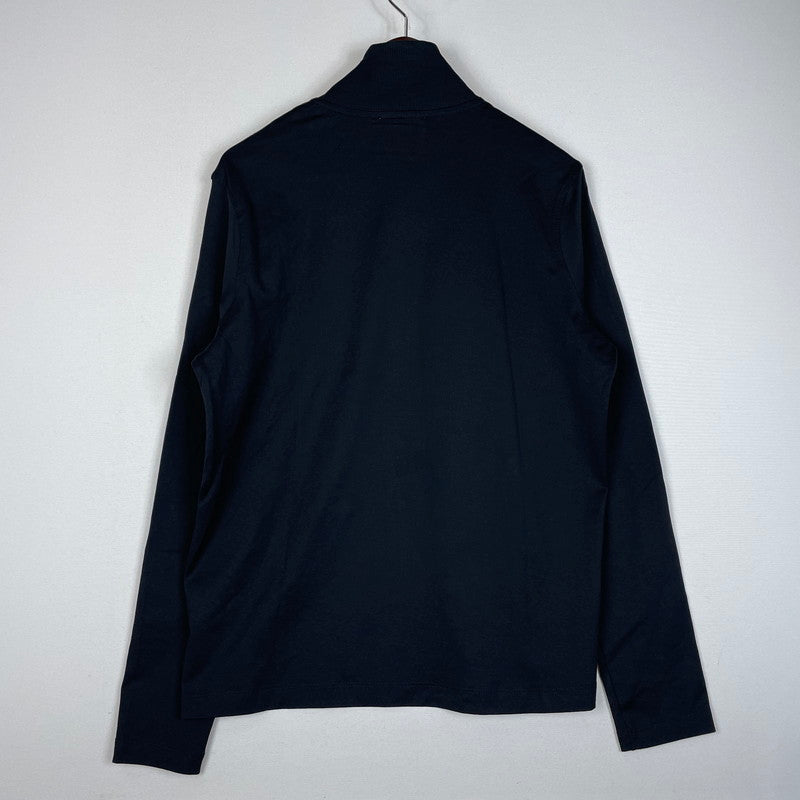 【中古品】【メンズ】 アクネストゥディオズ 19AW EVIAS COTTON-JERSEY HALF-ZIP SHIRT FN-MN-TSHI000070 コットン ジャージ ハーフジップ シャツ 長袖 トップス 141-260318-yo-10-fuzh サイズ：S カラー：ブラック 万代Net店