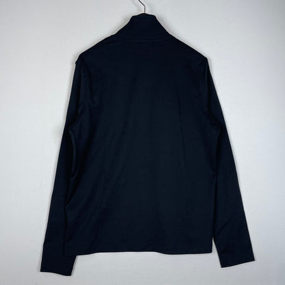 【中古品】【メンズ】 アクネストゥディオズ 19AW EVIAS COTTON-JERSEY HALF-ZIP SHIRT FN-MN-TSHI000070 コットン ジャージ ハーフジップ シャツ 長袖 トップス 141-260318-yo-10-fuzh サイズ：S カラー：ブラック 万代Net店