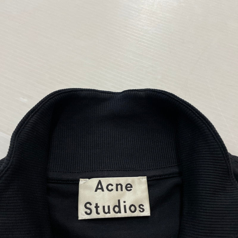 【中古品】【メンズ】 アクネストゥディオズ 19AW EVIAS COTTON-JERSEY HALF-ZIP SHIRT FN-MN-TSHI000070 コットン ジャージ ハーフジップ シャツ 長袖 トップス 141-260318-yo-10-fuzh サイズ：S カラー：ブラック 万代Net店