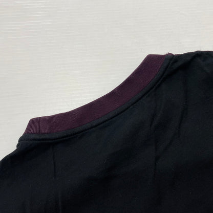 【中古品】【メンズ】 PRADA プラダ GRAPHIC DESIGN BICOLOR T-SHIRT グラフィック デザイン バイカラー Tシャツ 半袖 トップス 141-260318-yo-01-tei サイズ：M カラー：赤紫/ブラック 万代Net店