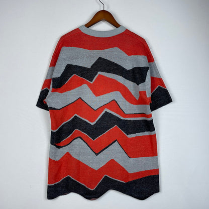 【中古品】【メンズ】 BOTTEGAVENETA ボッテガヴェネタ ZIG-ZAG JACQUARD KNITTED T-SHIRT 785444 V3Y20 ジグザグ ジャガード ニット Tシャツ 半袖 トップス 141-260318-yo-06-tei サイズ：M カラー：3カラー 万代Net店